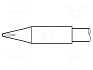 Tip; chisel; 0.8x0.6mm; longlife JBC TOOLS