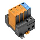 Surge voltage arrester  (power supply systems), Surge protection, Leakage-current-free, with remote contact, Type I + II, Low voltage network: TN-C-S, Weidmuller