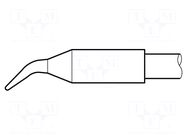 Tip; bent conical; 0.6mm; longlife; for soldering station JBC TOOLS