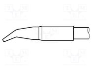 Tip; bent chisel; 4.8x1.5mm; longlife; for soldering station JBC TOOLS