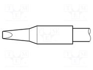 Tip; chisel; 2.2x1mm; longlife; for soldering station JBC TOOLS