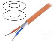 Wire; 1x2x18AWG; PROFIBUS,data transmission; stranded; Cu; orange BELDEN
