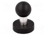 Magnet: permanent; hard ferrite; Ø: 22mm; H: 6mm; with knob; Ø: 16mm ELESA+GANTER