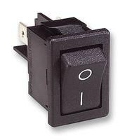 ROCKER SWITCH, DPST, 10A, 250VAC, PANEL