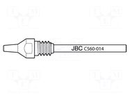 Tip: for desoldering irons; 0.8x2.5mm; Features: longlife JBC TOOLS