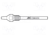 Tip: for desoldering irons; 0.8x2.5mm; Features: longlife JBC TOOLS
