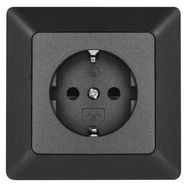 Socket SCHUKO, anthracite , EMOS