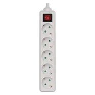 Power Strip without cable 5 sockets + Switch SCHUKO, EMOS