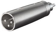 XLR Adapter, RCA Male to XLR Male - XLR male (3-pin) > RCA male