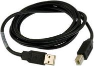 USB CABLE, 2.0 A PLUG-B PLUG, 2M, BLACK