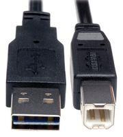 USB CABLE, 2.0 TYPE A-TYPE B PLUG, 1FT