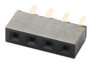 CONNECTOR, RCPT, 4POS, 1ROW, 2.54MM