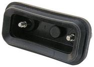 COVER, D-SUB CONNECTOR, ABS, BLACK