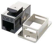 COUPLER, RJ45 JACK, 8POS, CAT6