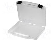 Container: transportation case; plastic; white; 240x170x42mm LICEFA