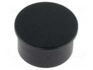 Cap; thermoplastic; push-in; black CLIFF