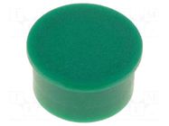 Cap; thermoplastic; push-in; green CLIFF