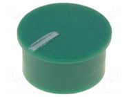 Cap; thermoplastic; push-in; Pointer: white; green CLIFF