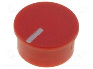 Cap; thermoplastic; push-in; Pointer: white; red CLIFF