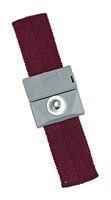 ADJUSTABLE WRISTBAND, BURGUNDY, SNAP