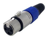 CONNECTOR, XLR MIC, RCPT, 3POS, CABLE