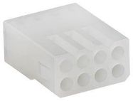 CONNECTOR HOUSING, RCPT, 8POS