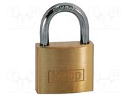 Padlock; shackle; brass; Protection: low (level 3); A: 30mm; B: 25mm KASP