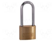 Padlock; shackle; Application: gates,tool chests,cabinets,sheds KASP