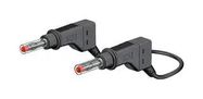 SIL TEST LEAD, BLACK, 1M, 600V, 32A