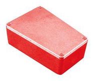 BOX, DIECAST, TRAPEZOID, RED