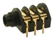 CONN, STEREO JACK, SOCKET, 6.35MM, PCB