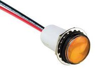 PANEL INDICATOR, 17.5MM, YELLOW, 28VDC