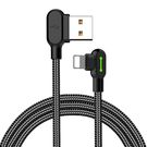 USB to Lightning cable, Mcdodo CA-4679, angled, 3m (black), Mcdodo