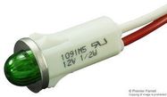 PANEL MOUNT INDICATOR, LED, 12.7MM, GREE