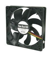 AXIAL FAN, 120MM, 12VDC, 58.6CFM, 24DBA