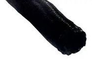 SILENT BRAIDED WRAP, PET, BLK, 100M