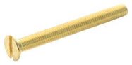 FLAT/CSK HEAD SLOTTED SCREW, STEEL, M3