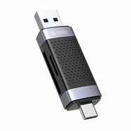 Orico CD2D-AC2-BK-EP TF/SD memory card reader, USB + USB-C (black), Orico