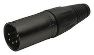 CONNECTOR, XLR, PLUG, 5POS, CABLE