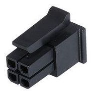 CONNECTOR HOUSING, RCPT, 4POS, 3MM