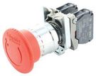 EMERGENCY STOP SWITCH, DPST-NC, 120VAC