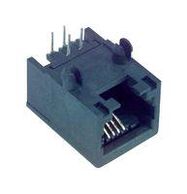 MOD CONN, R/A RJ45 JACK, 8P8C, 1PORT, TH