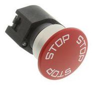 STOP SWITCH ACTUATOR, ROUND, RED, 40MM