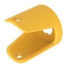 FINGER GUARD, YELLOW, IP65, RAISED