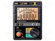 Meter: insulation resistance; LCD; VAC: 1÷30V,600V; ±(2%+3digit) KYORITSU
