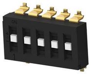 DIP SWITCH, 5POS, SP3T, SLIDE, SMD