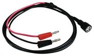 BNC PLUG-4 MM BANANA PLUG, 1.2M, BLK/RED