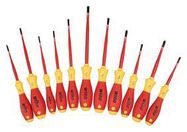 INSULATED SLIMLINE SCREWDRIVER SET, 11PC