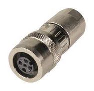 SENSOR CONNECTOR, M12, RCPT, 5POS, CABLE