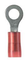 TERMINAL, RING TONGUE, M6, 18AWG, RED